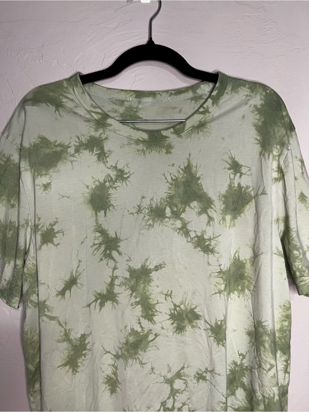 Lululemon The Fundamental T Wash Tide Shibori Arctic Mint Green Dye T-Shirt - Picture 3 of 10